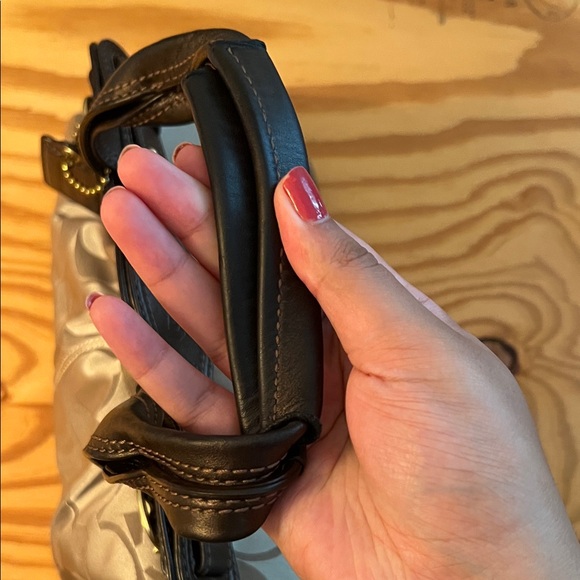 Vintage Coach Brown and Tan Shoulder Bag - Picture 11 of 16